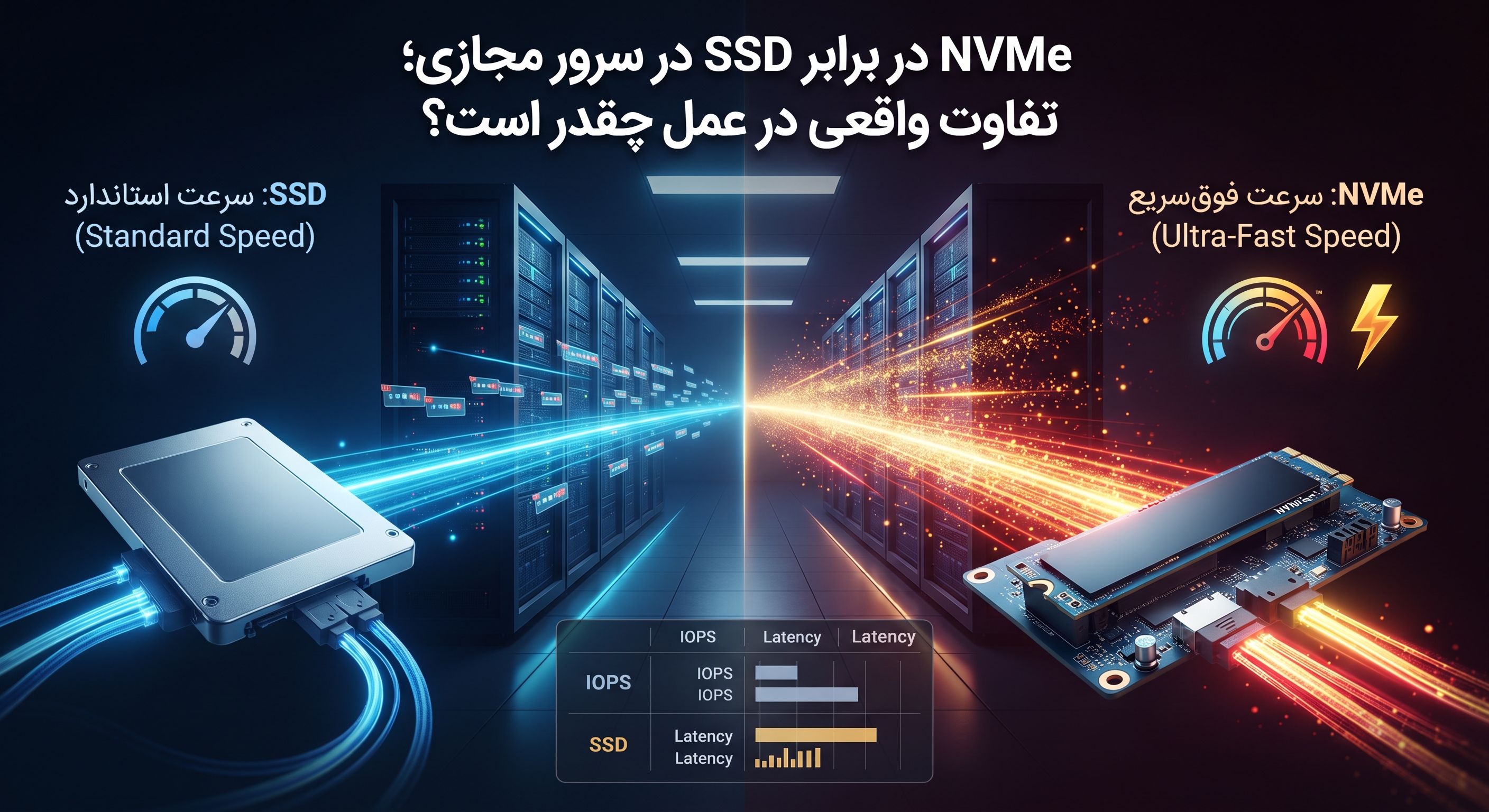 NVMe در برابر SSD در سرور مجازی؛ تفاوت واقعی در عمل چقدر است؟